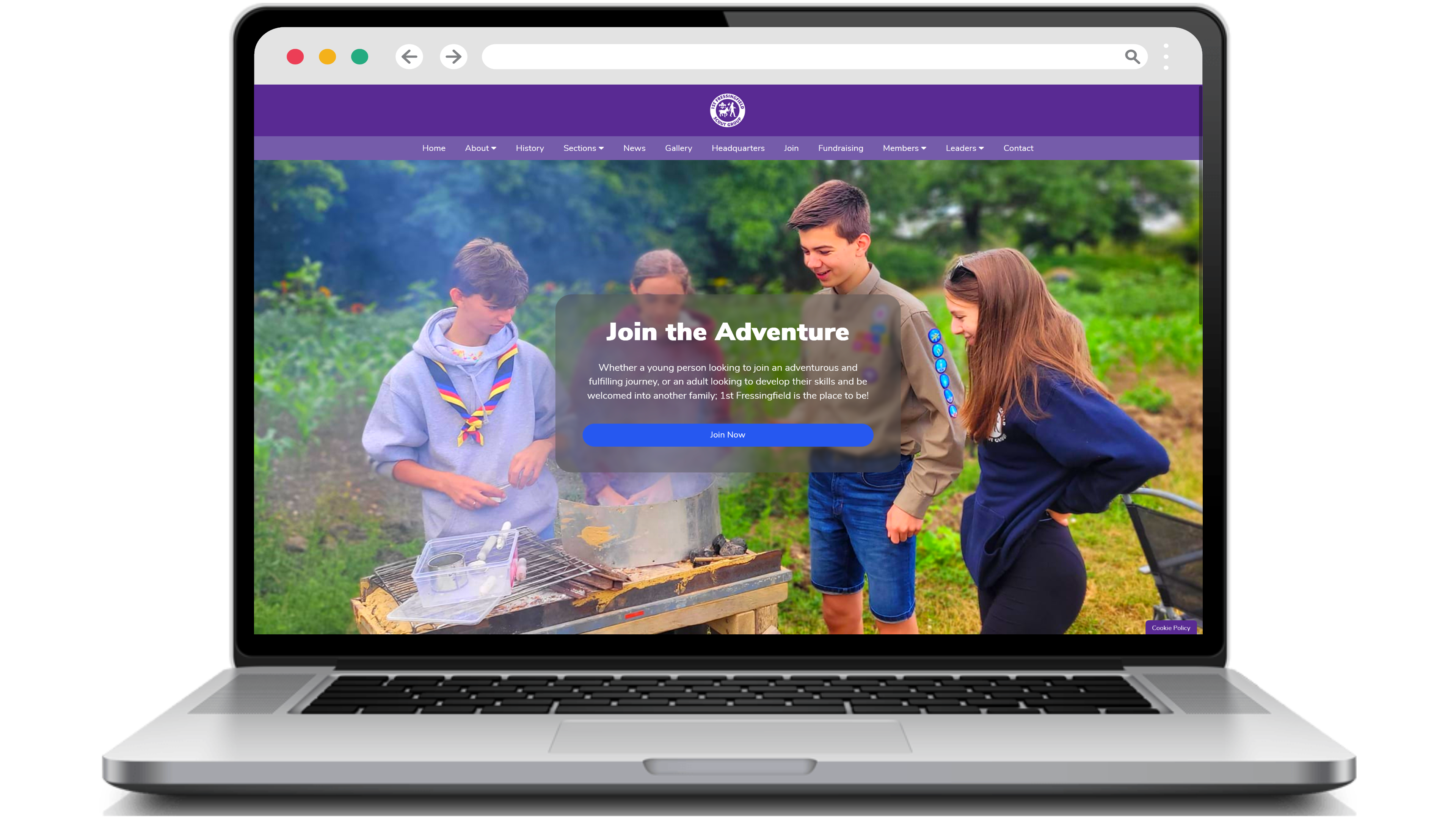 Screenshot of ScoutWebsites